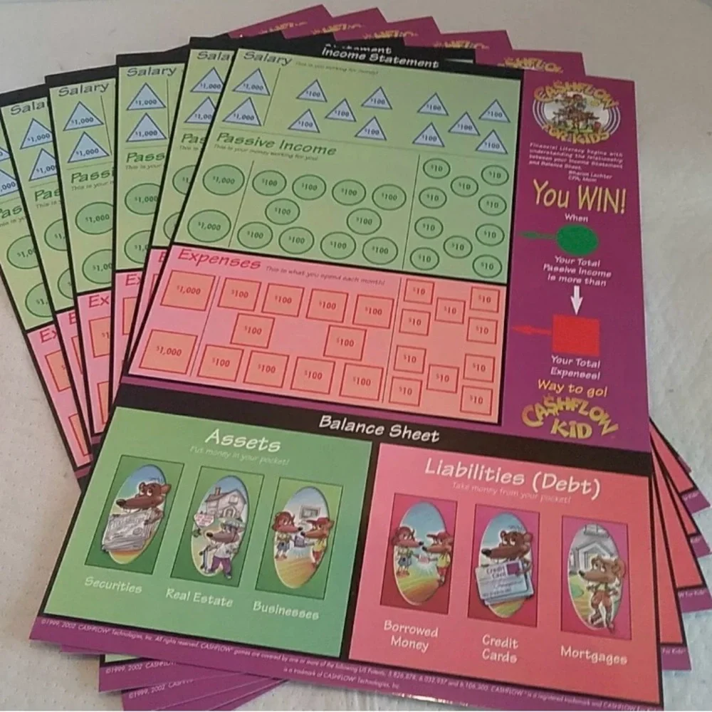 Cashflow for Kids Board Game Like NEW Give your Kids a Fun Financial head start - Picture 10 of 15
